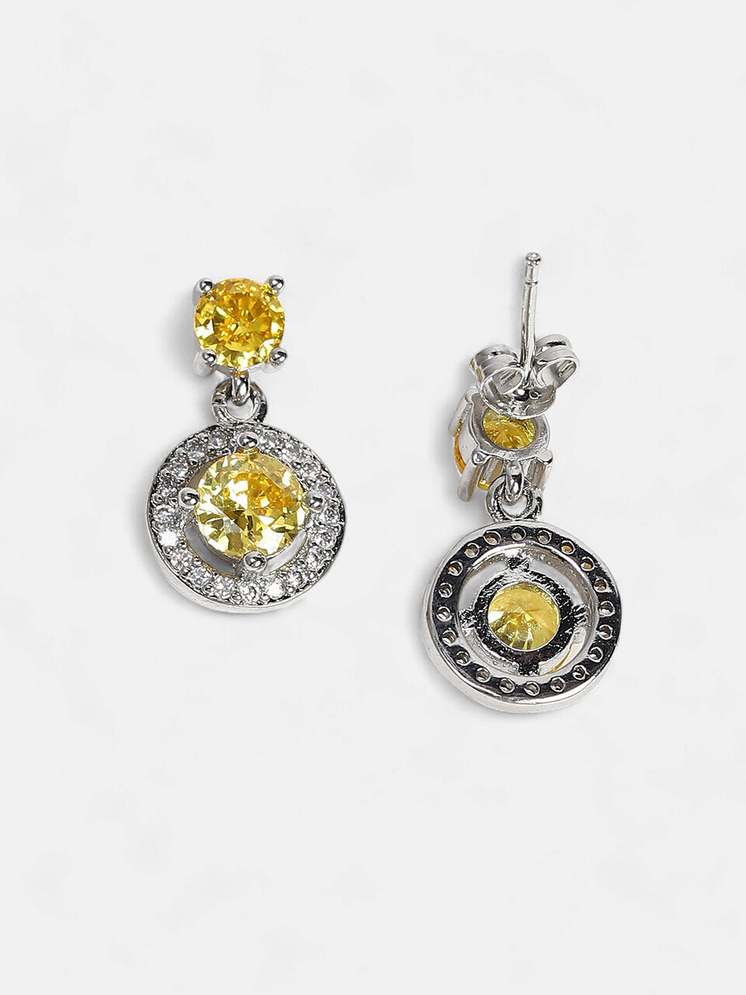 The Moritz Drop Earrings - Lemon Yellow-SOHIER6155
