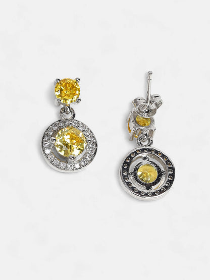The Moritz Drop Earrings - Lemon Yellow-SOHIER6155