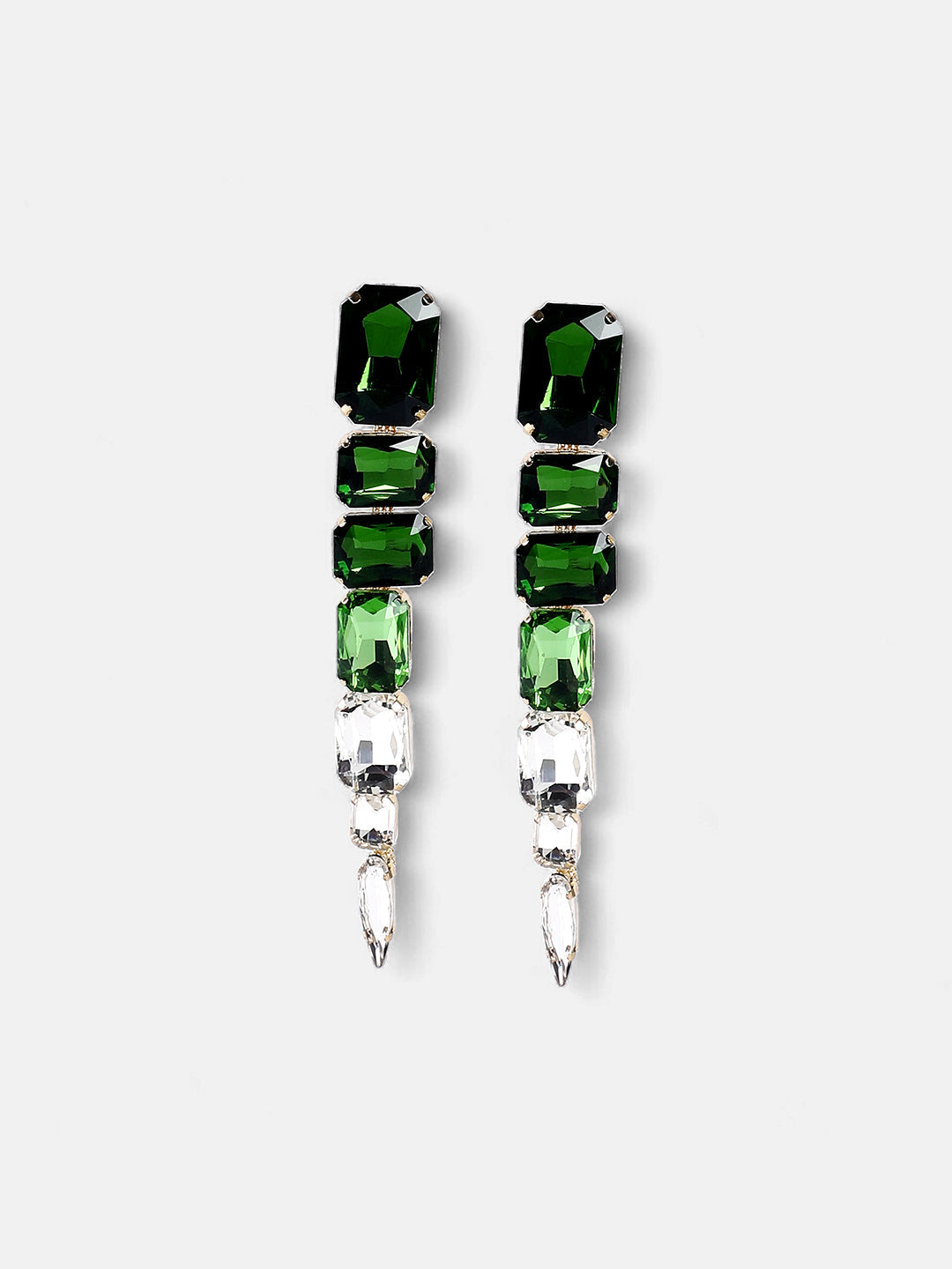 The Forêt Drop Earrings - Emerald Green-SOHIER6156