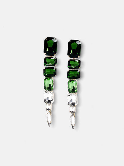 The Forêt Drop Earrings - Emerald Green-SOHIER6156