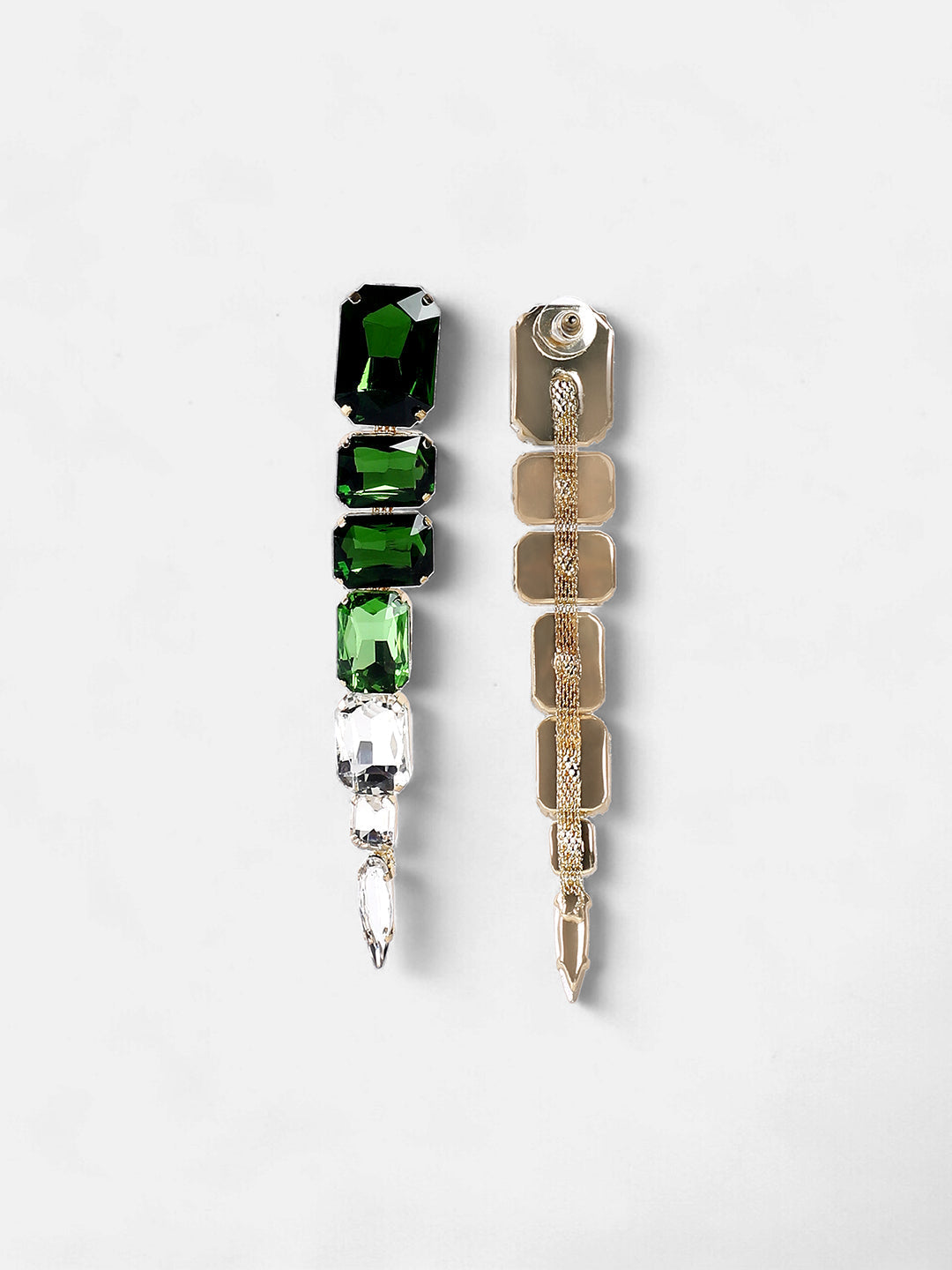 The Forêt Drop Earrings - Emerald Green-SOHIER6156
