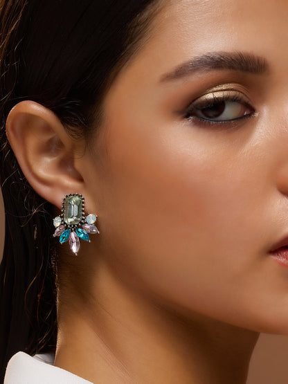 The Gala Drop Earrings - Emerald Green-SOHIER6160