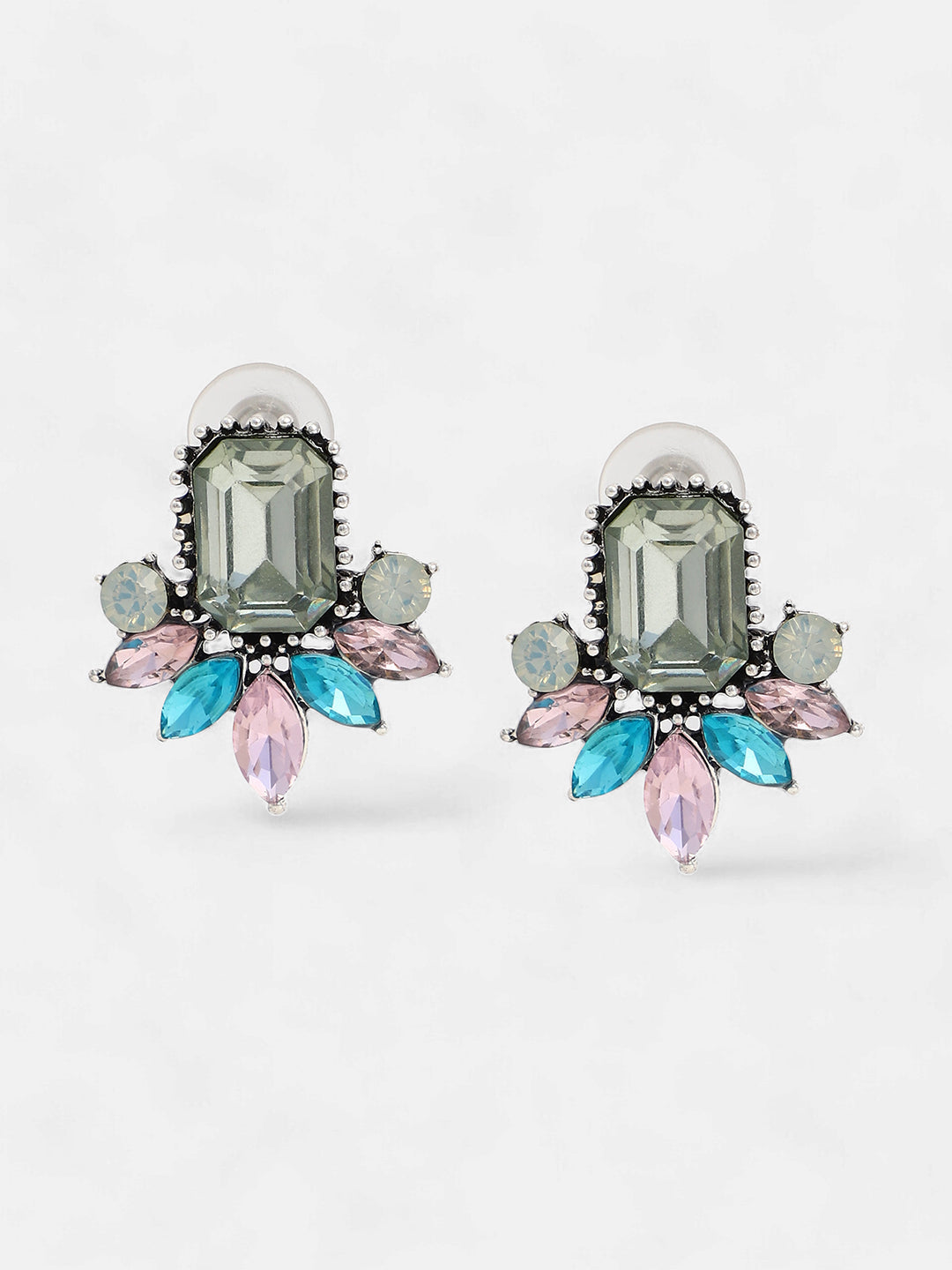 The Gala Drop Earrings - Emerald Green-SOHIER6160