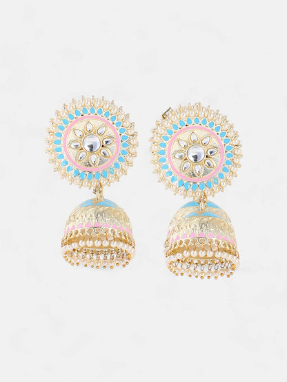 The Gul Drop Earrings - Sky Blue-SOHIER6163