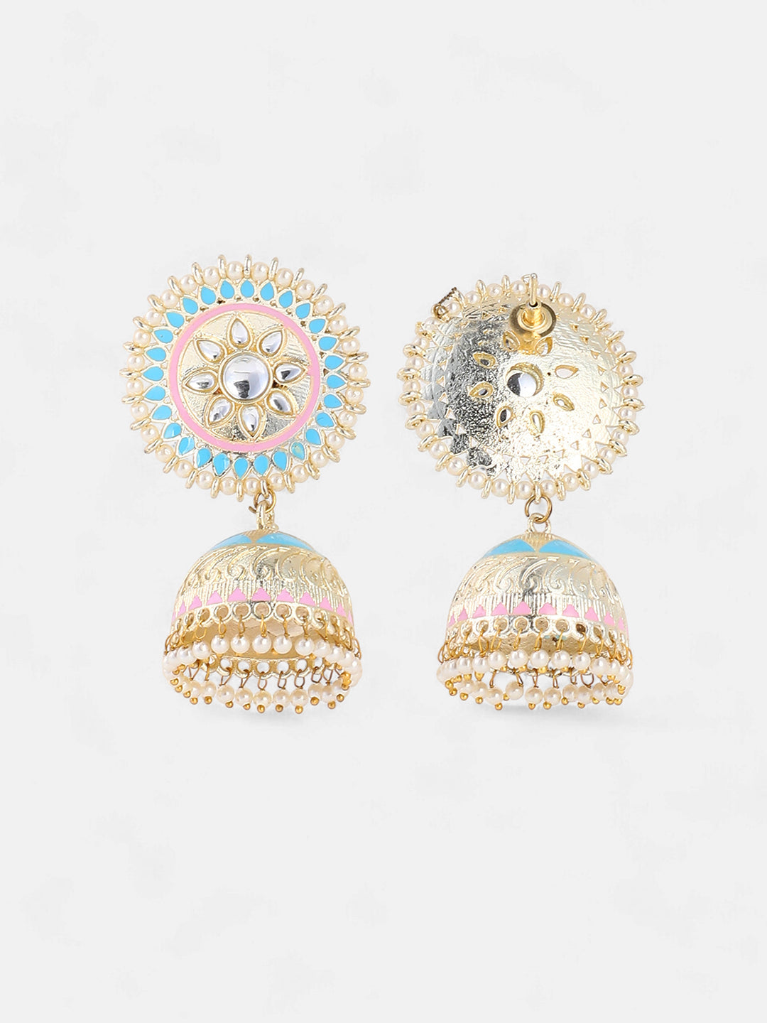 The Gul Drop Earrings - Sky Blue-SOHIER6163