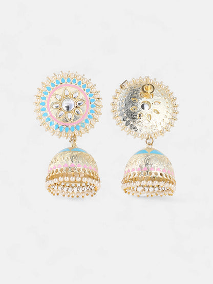 The Gul Drop Earrings - Sky Blue-SOHIER6163