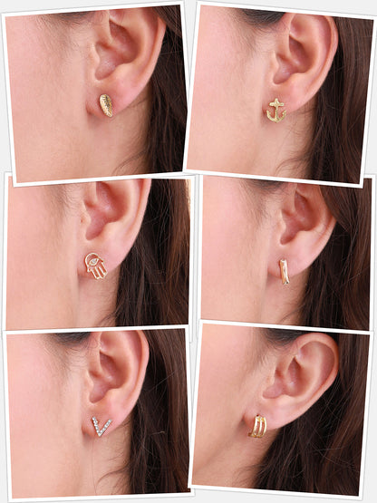 The Constantinople Stud Earrings - California Gold-SOHIER6167