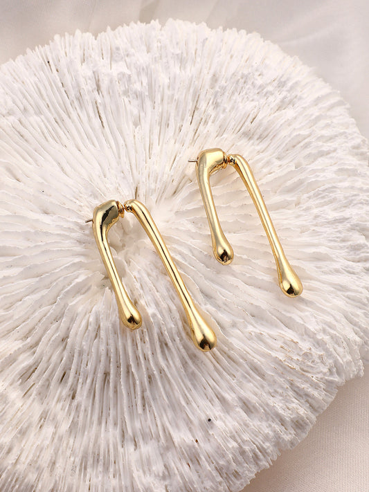 The Drizz Drop Earrings - California Gold-SOHIER6169