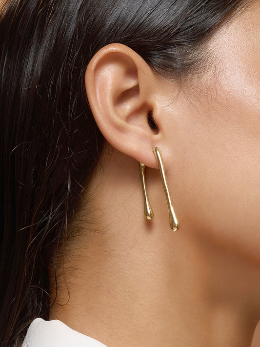 The Drizz Drop Earrings - California Gold-SOHIER6169