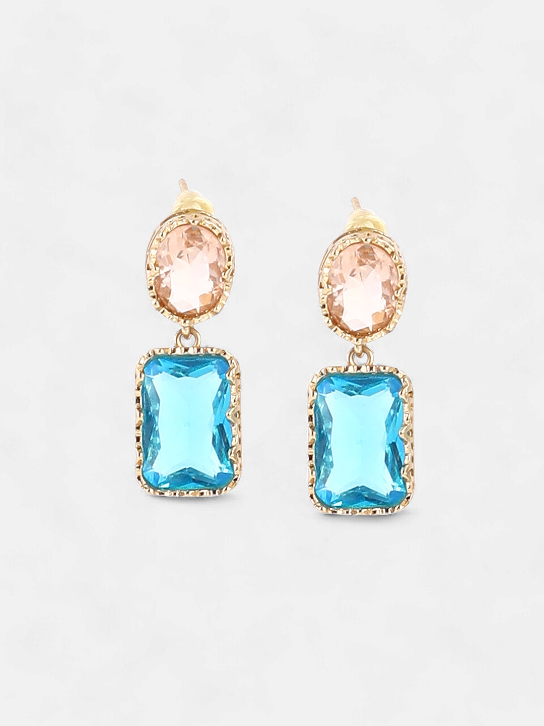 The Éléanor Drop Earrings - Azure Blue-SOHIER6170