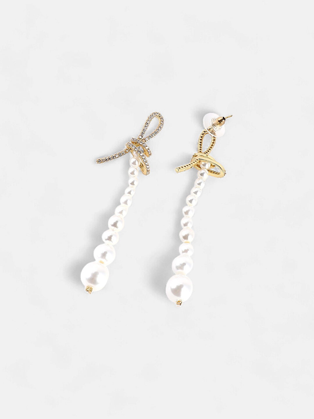 The Lucie Drop Earrings - Pearl White-SOHIER6176