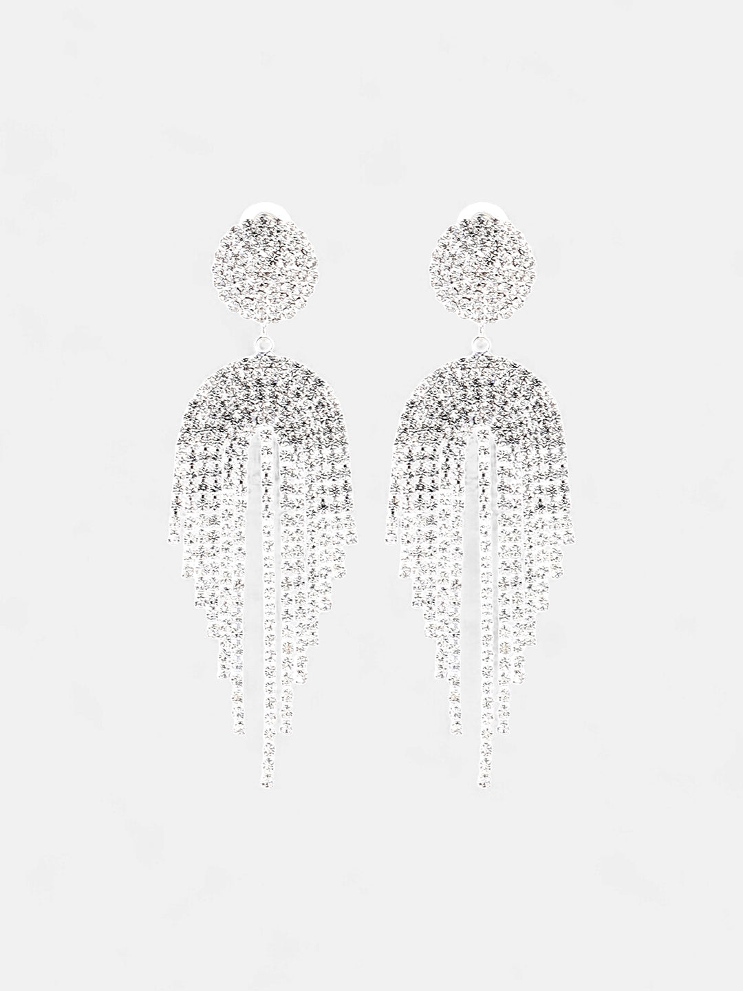 The Adeline Drop Earrings - Crystal Silver-SOHIER6177