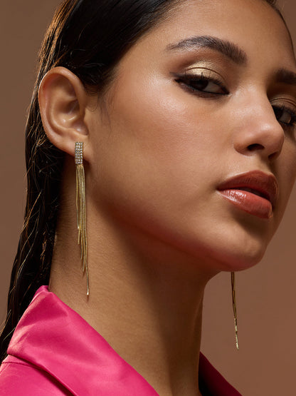 The Aurélie Drop Earrings - Crystal Silver-SOHIER6179