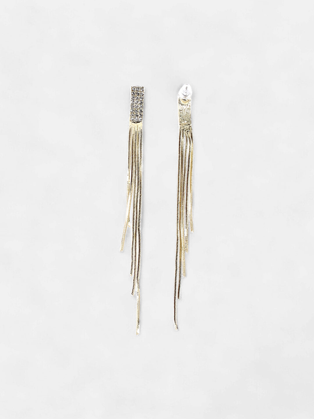 The Aurélie Drop Earrings - Crystal Silver-SOHIER6179