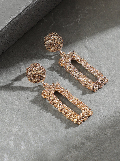 The Corroded Drop Earrings - California Gold-SOHIER6227