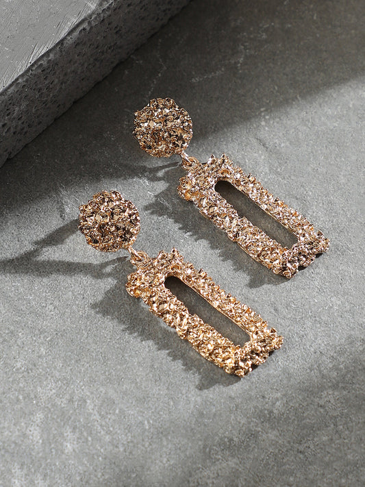 The Corroded Drop Earrings - California Gold-SOHIER6227