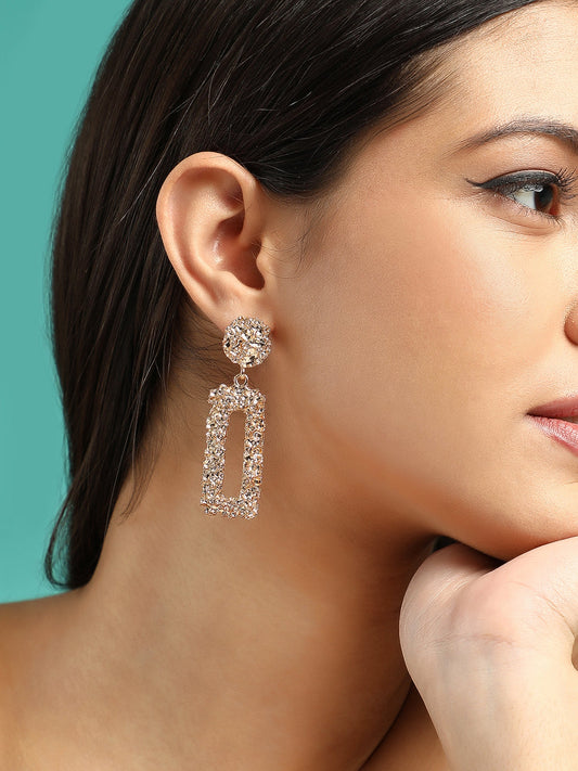 The Corroded Drop Earrings - California Gold-SOHIER6227