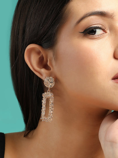 The Corroded Drop Earrings - California Gold-SOHIER6227