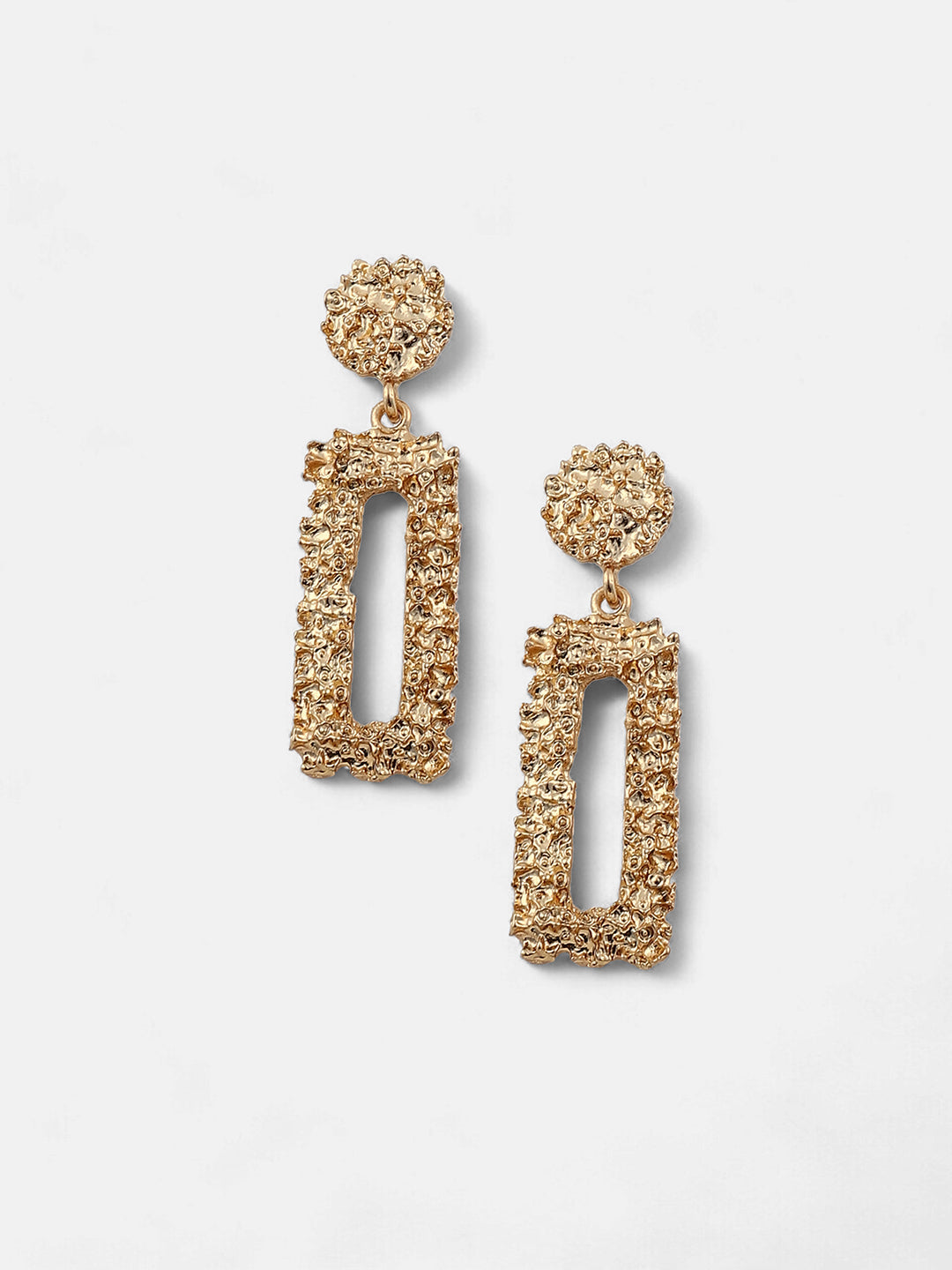 The Corroded Drop Earrings - California Gold-SOHIER6227