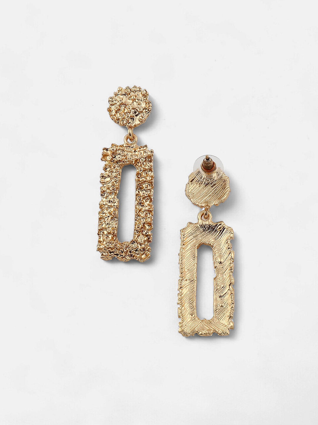 The Corroded Drop Earrings - California Gold-SOHIER6227