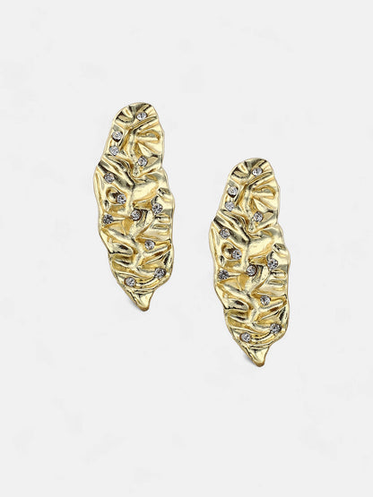 The Foglia Drop Earrings - California Gold-SOHIER6229