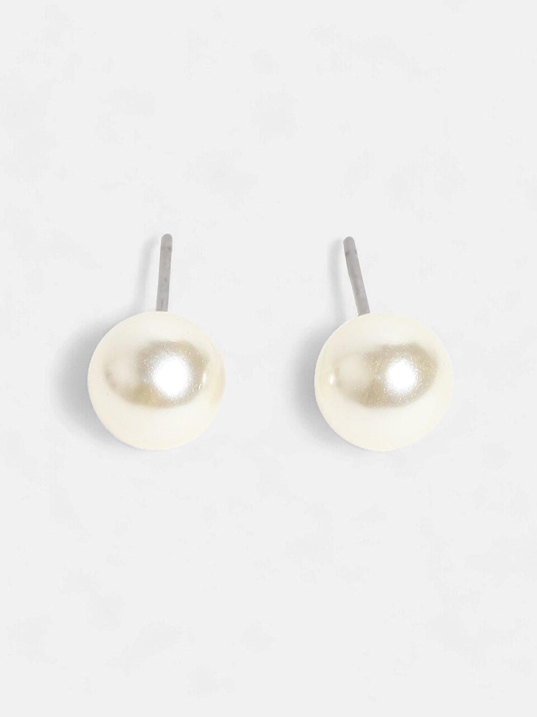 The Jackie Stud Earrings - Pearl White-SOHIER6251