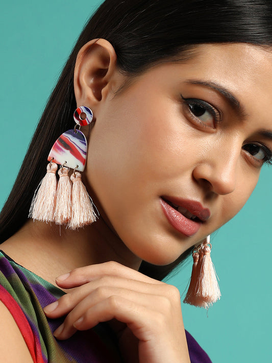 The Jamaican Drop Earrings - Peach Orange-SOHIER6255