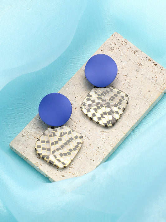 The Mosiac Drop Earrings - Multicolour-SOHIER6260