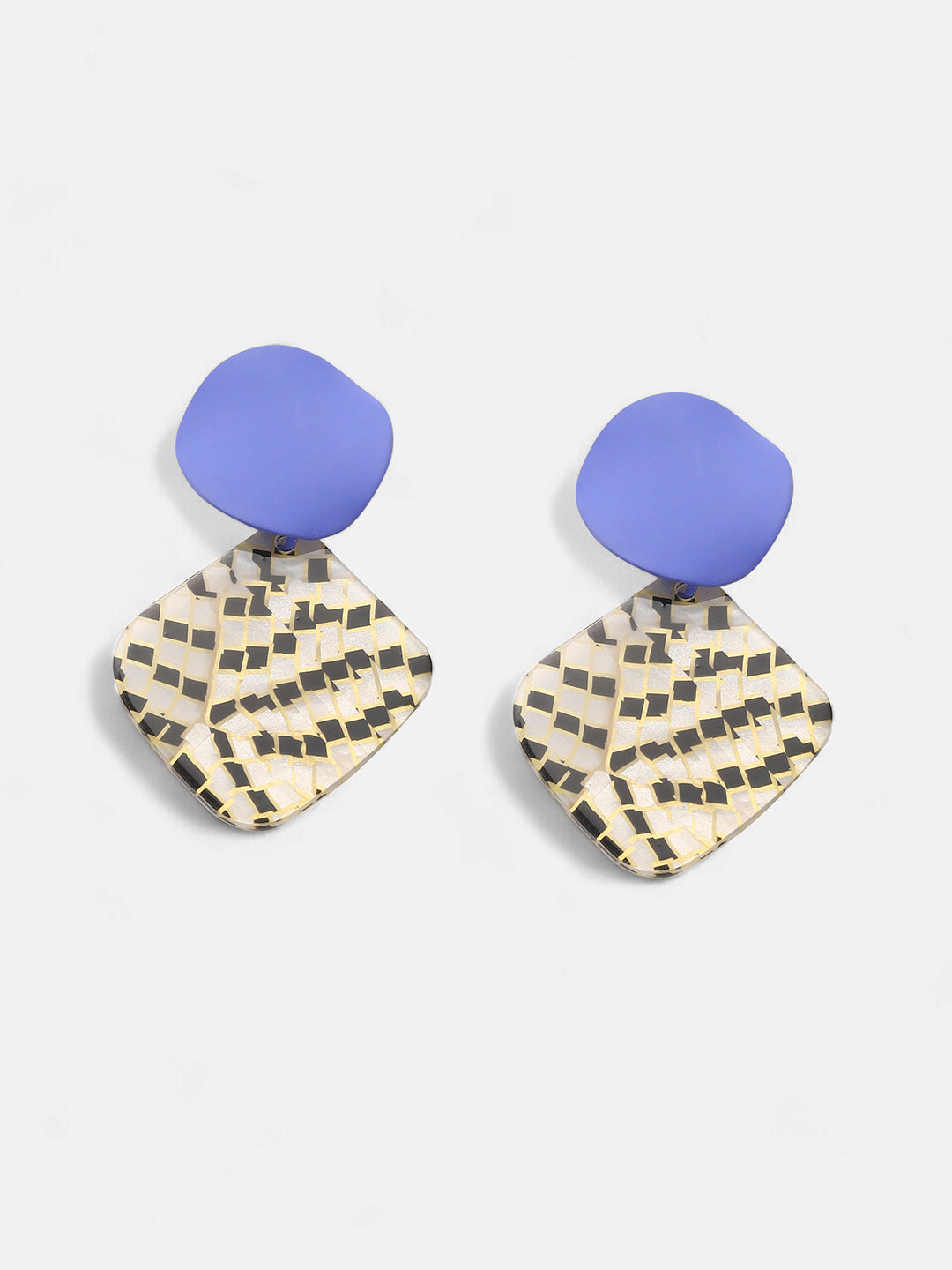 The Mosiac Drop Earrings - Multicolour-SOHIER6260