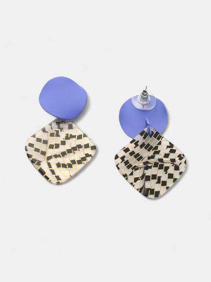 The Mosiac Drop Earrings - Multicolour-SOHIER6260