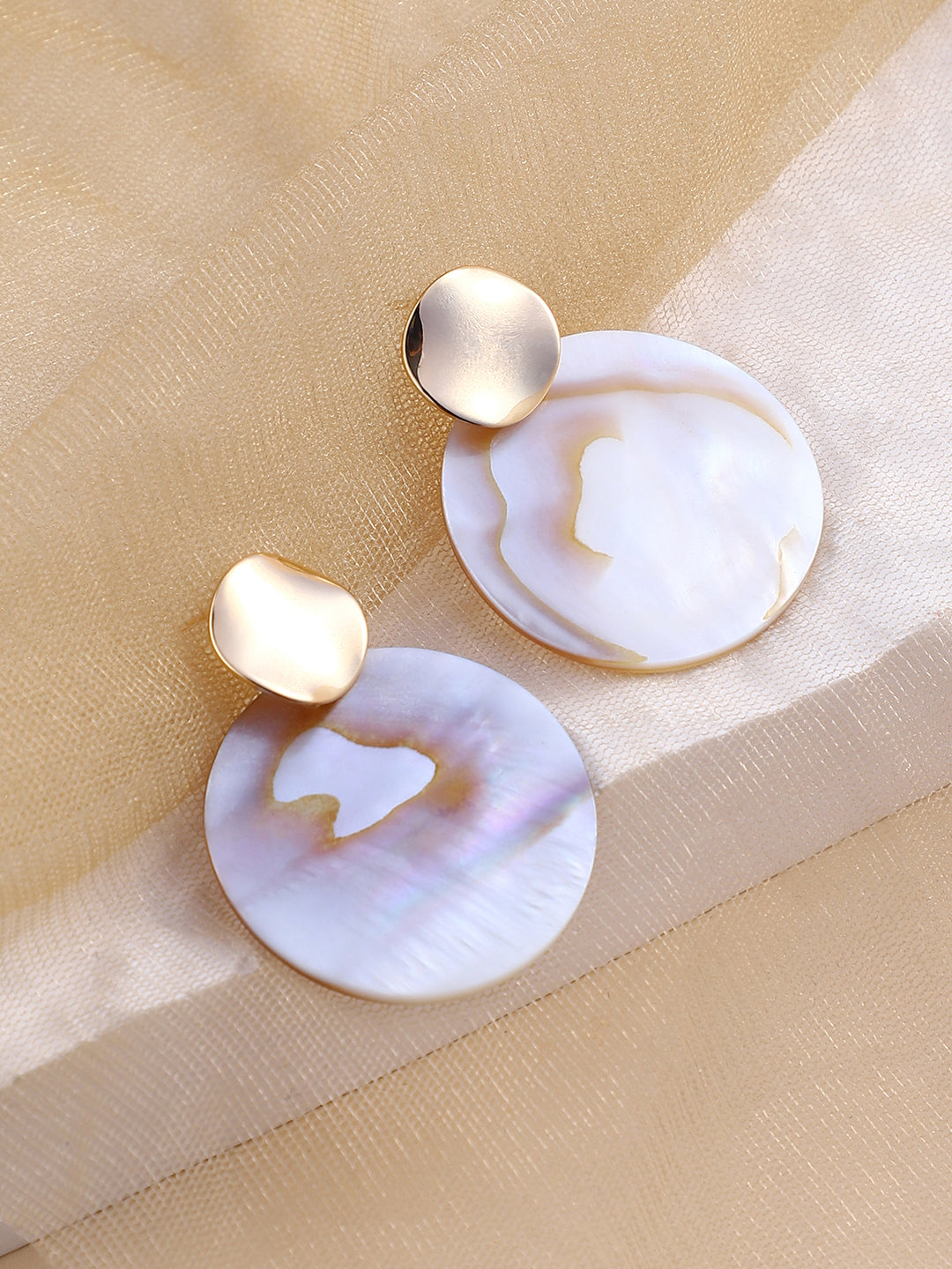 The Moonstruck Drop Earrings - Ivory White-SOHIER6270