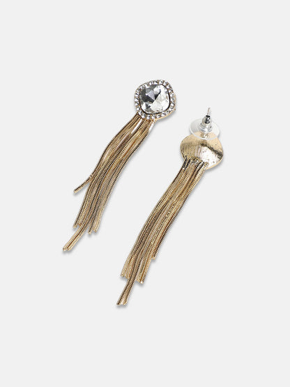 Women's The Curtain Drop Earrings - California Gold