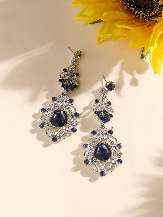 Silver Plated Drop Earrings