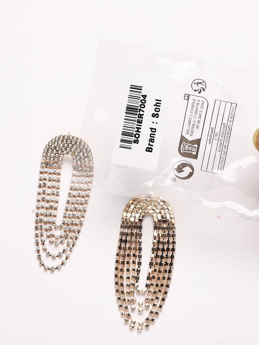 Gold-Plated Drop Earrings