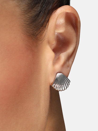 Silver-Plated Alloy Earrings