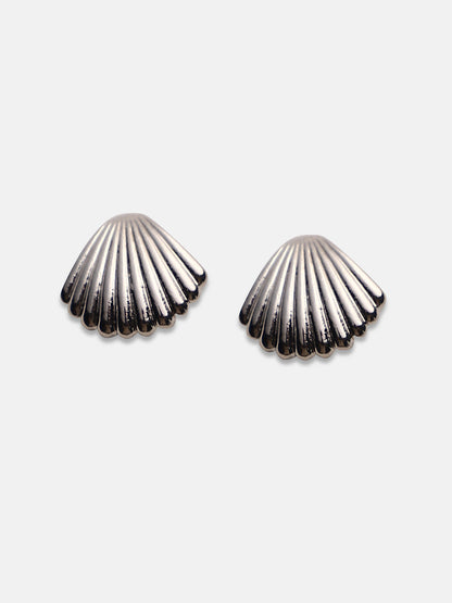 Silver-Plated Alloy Earrings