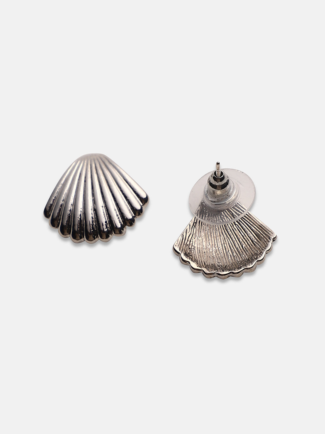 Silver-Plated Alloy Earrings