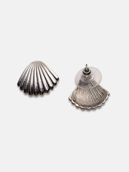 Silver-Plated Alloy Earrings