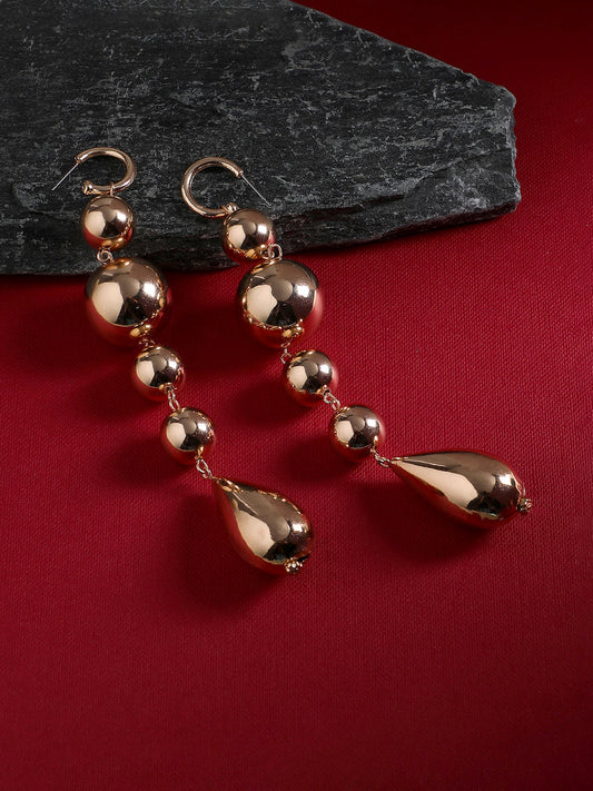 Gold-Plated Drop Earrings