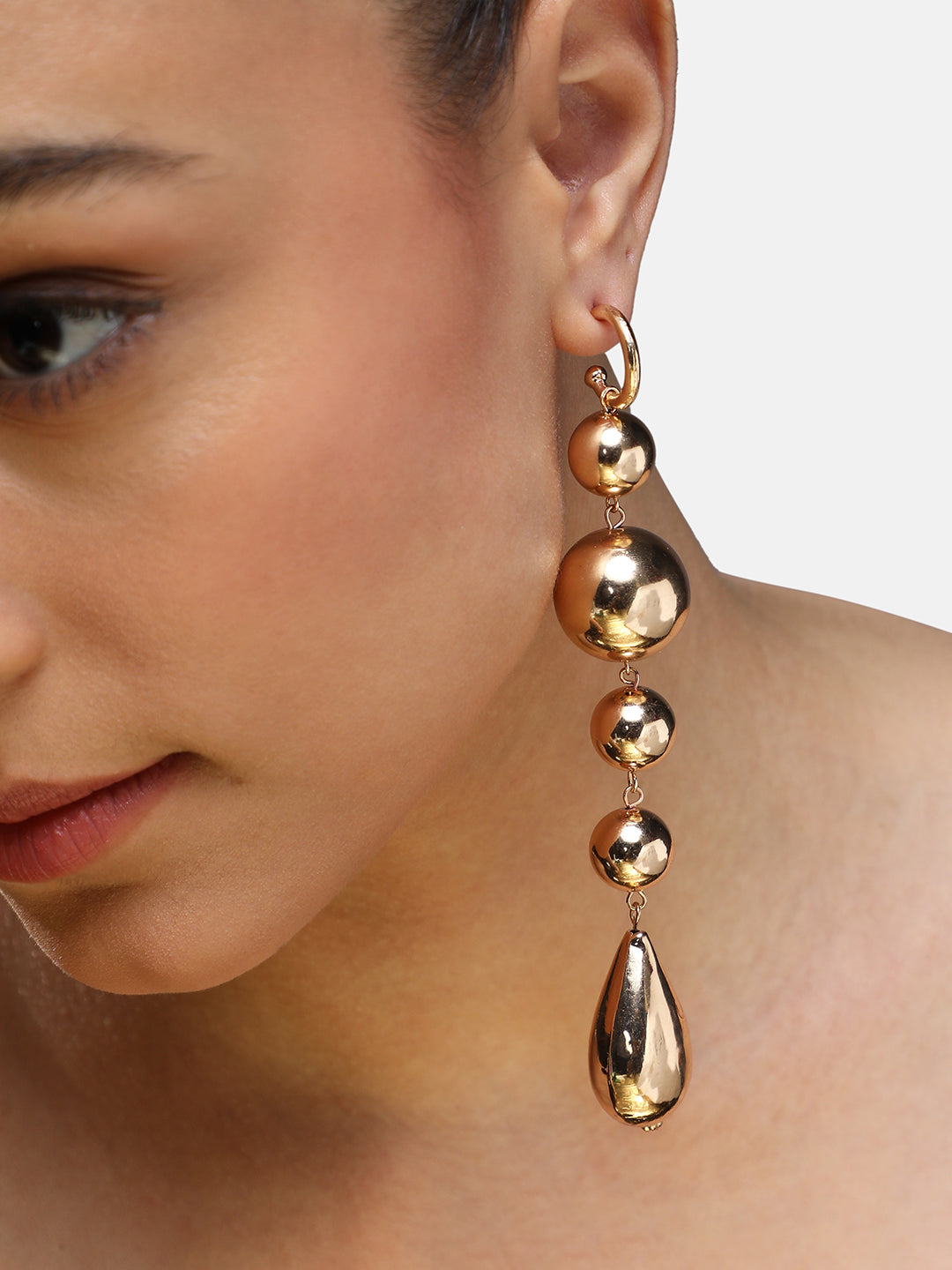 Gold-Plated Drop Earrings