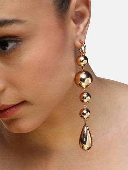 Gold-Plated Drop Earrings
