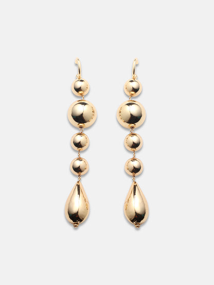 Gold-Plated Drop Earrings