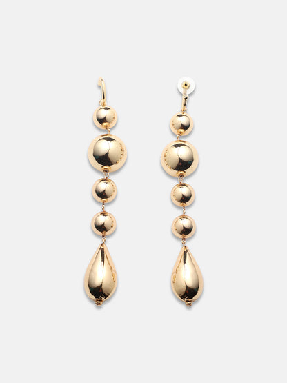Gold-Plated Drop Earrings