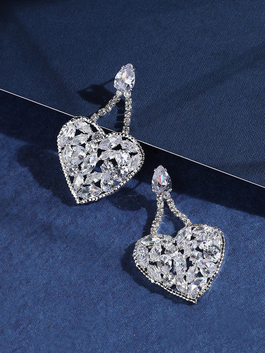 Silver Plated Drop Earrings