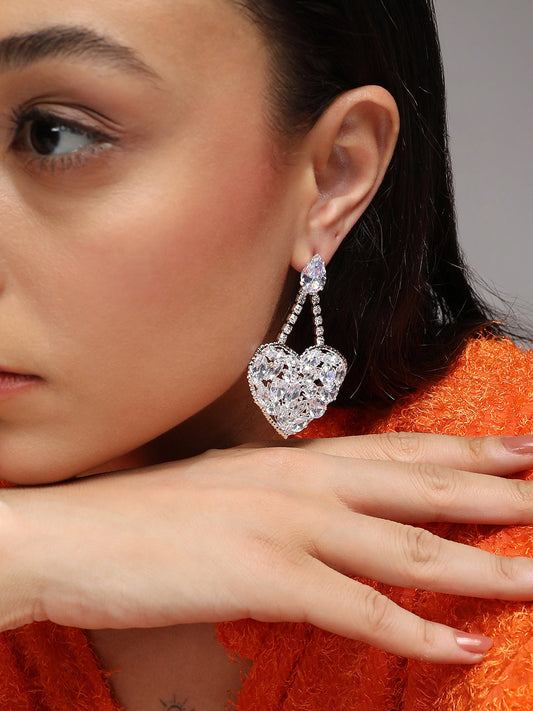 Silver Plated Drop Earrings