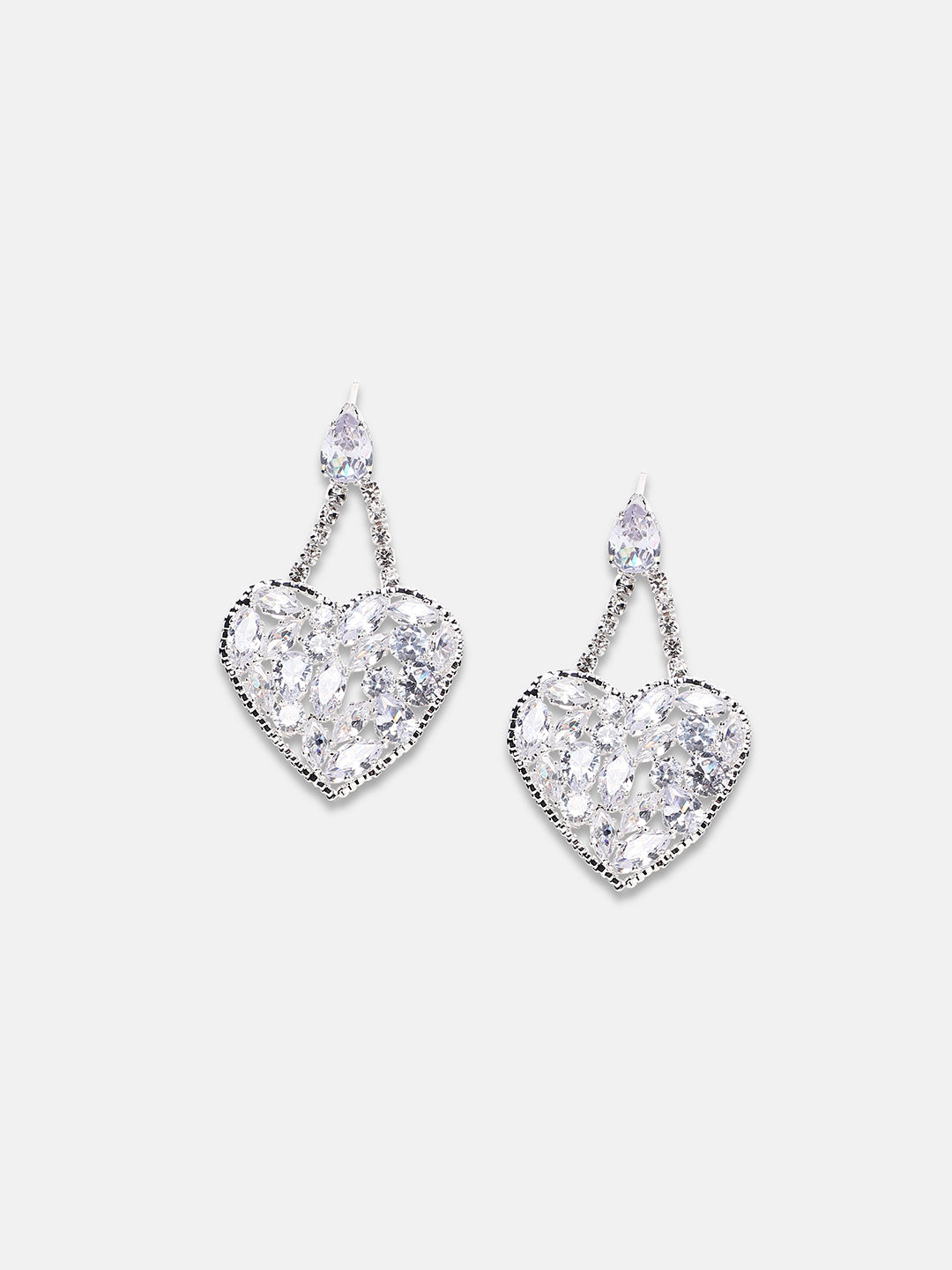 Silver Plated Drop Earrings