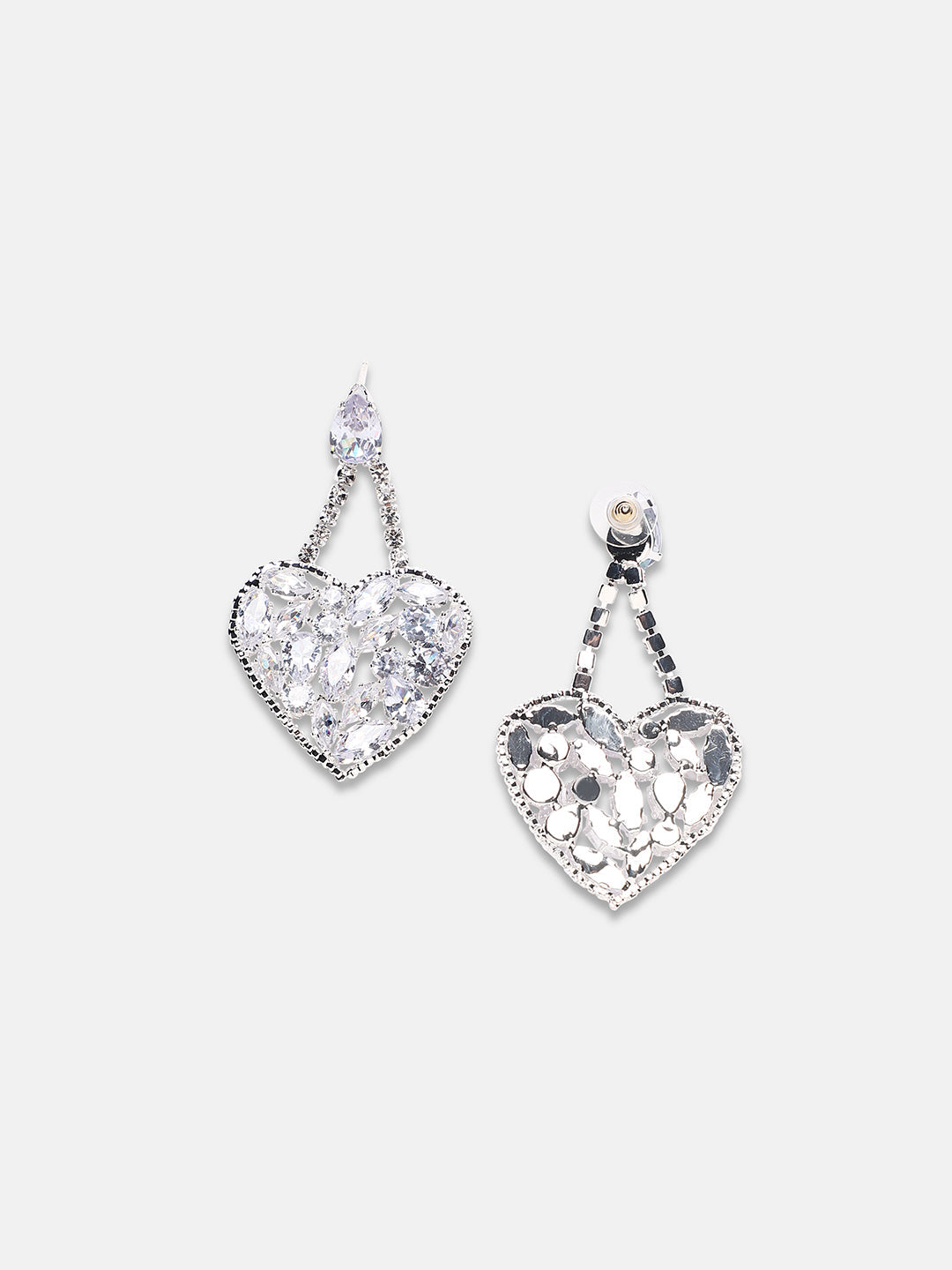 Silver Plated Drop Earrings