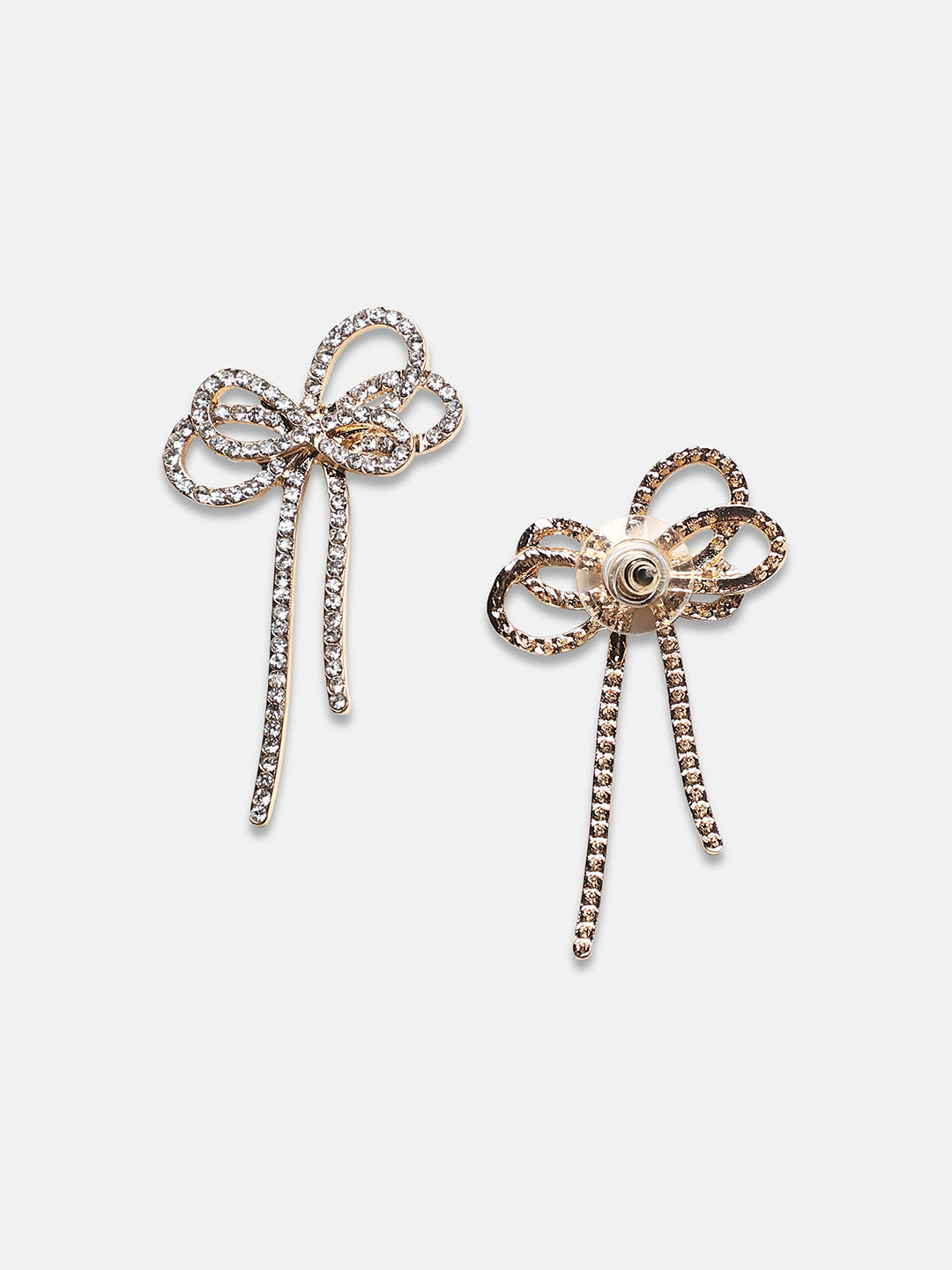 Gold-Plated Alloy Drop Earrings