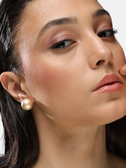 Gold-Plated Stud Earrings