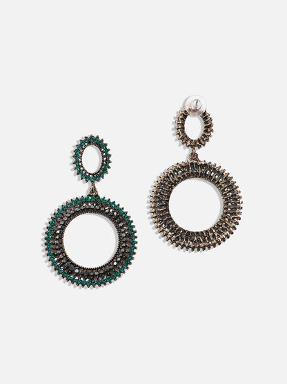 Silver-Plated Contemporary Drop Earrings